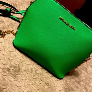 Green Michael Kors Purse